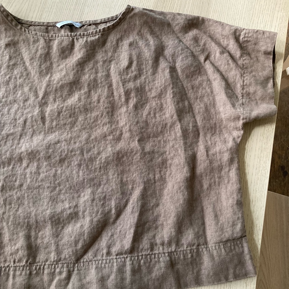 Linenfox Mona Top in Cacao - Picture 4 of 6